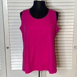 Chico’s Haute Pink Microfiber Tank Top | Chico’s size 3 (XL) NWT!